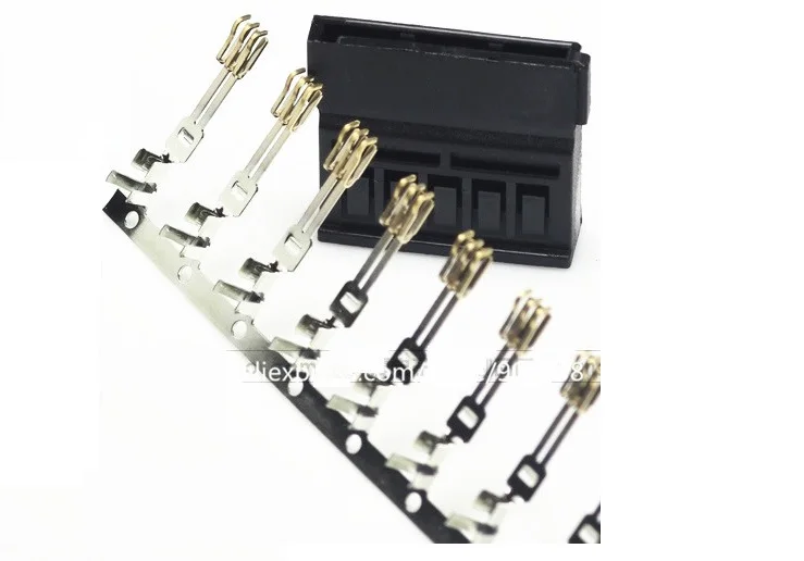 10sets/lot SATA Power Connector Crimp Plug housing long version with Terminal gold plated for