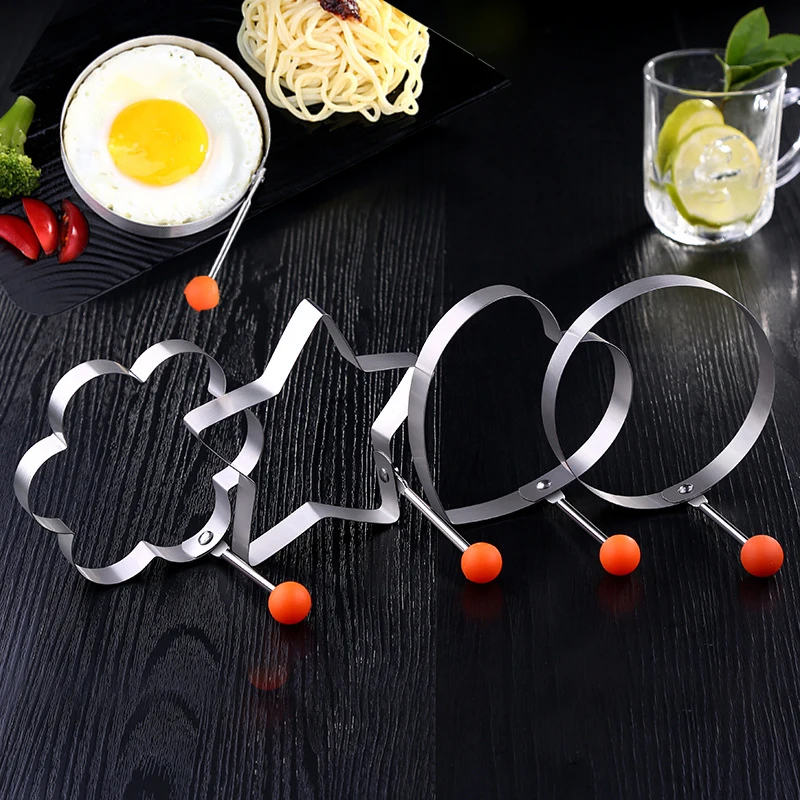 

Thicker Fried Egg Mold 304Stainless Steel Shaped Household Pancake Mould Form For Frying Eggs Tools Kitchen Cooking Tools