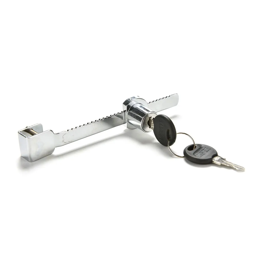 NEW 1 Set Durable Practical Sliding Glass Door Lock With 2 Keys