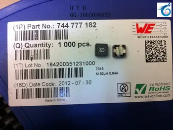 

744777182 820 82UH 0.9A 7.3X7.3X4.5MM WURTH shielded SMD power inductor