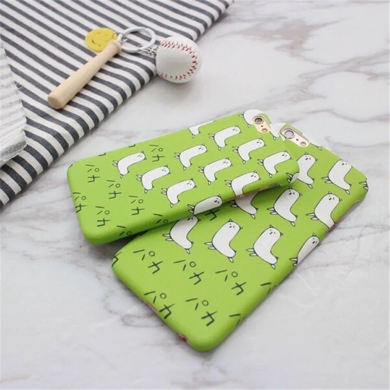 Cute Green Grass Mud Horse Alpaca Apple6s Mobile Phone Shell Iphoen7plus Matte Hard Protective Cover | Мобильные телефоны и