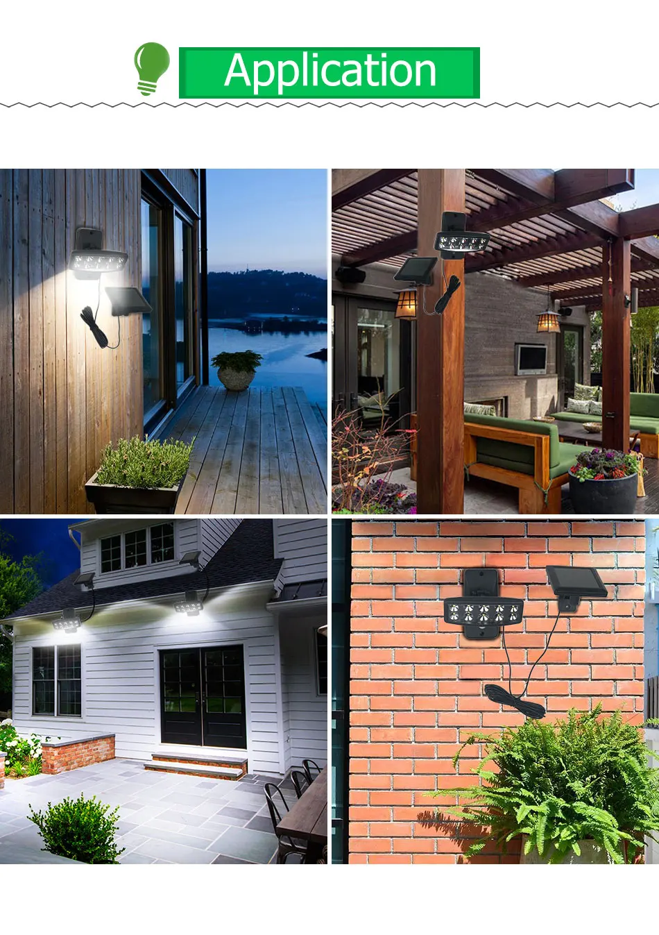 Movido a Energia Levou ao ar Solar de Parede Sensor de Movimento Indução Varanda Jardim Solar Livre Luz Sconce Casa Painel Iluminacion Exterior Levou Ip65 5 Cheap Lâmpadas solares