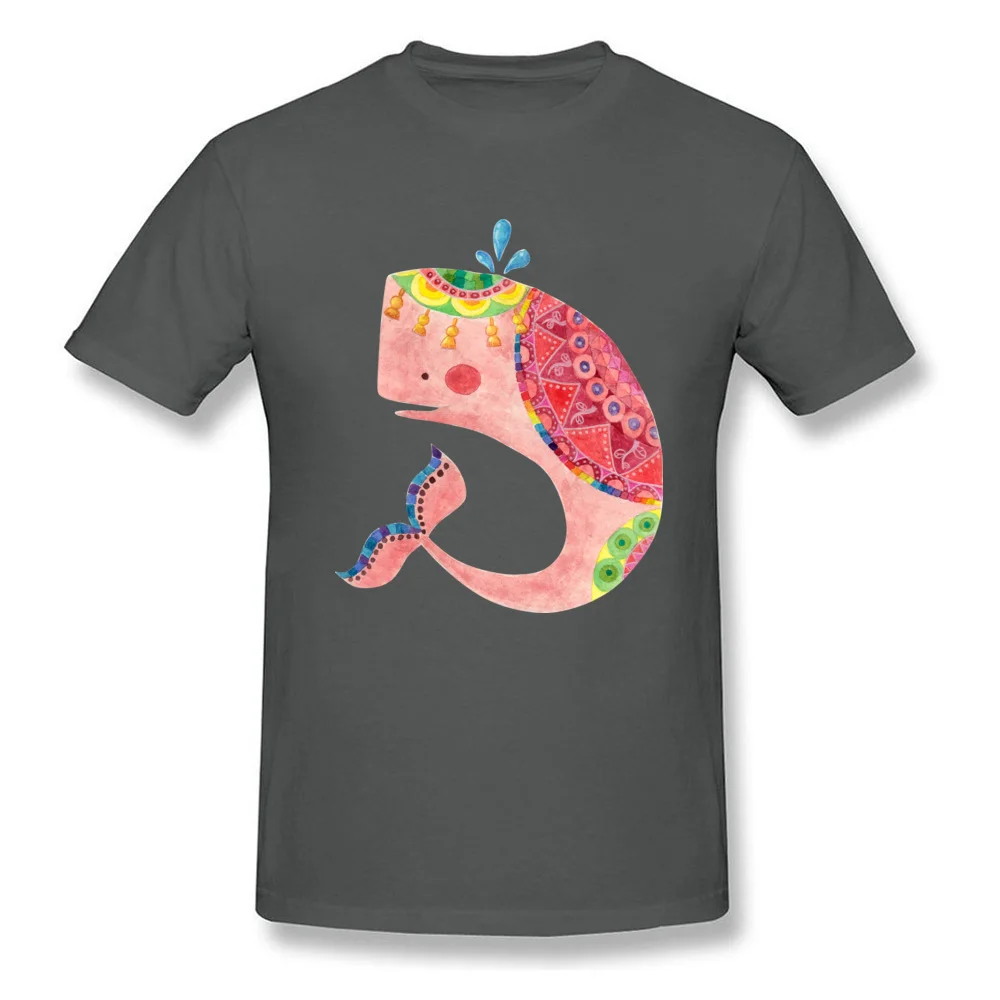 O Neck The Pink Whale All Cotton Youth Top T-shirts Custom Short Sleeve Tops & Tees 2017 Hot Sale Cool Tee-Shirt The Pink Whale carbon