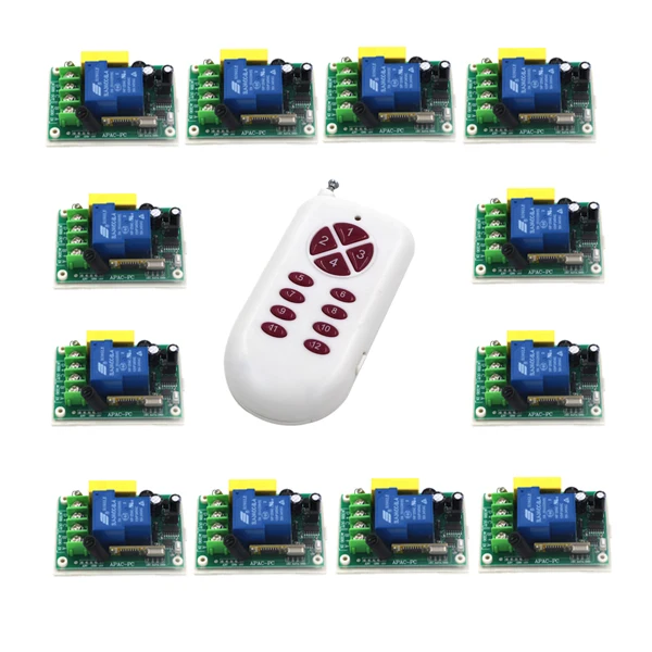 

Free Shipping AC 220V 30A 1 Channel RF Wireless Remote Control Switch System 433MHz 315MHZ Momentary/ Toggle SKU: 5525