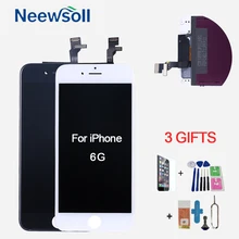 Продажа Digitizer Замена сборки для iPhone 6 ЖК-дисплей Дисплей Сенсорный экран черный, белый цвет Pantalla Панель 100% тестирование