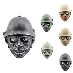 Открытый Охота Cs маска Wargame Хэллоуин маска духа анфас кости черепа Airsoft Пейнтбол Маска