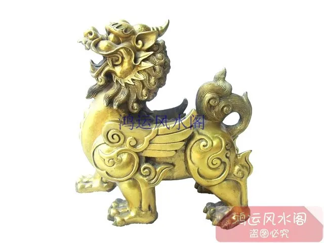 

Bronze statue copper pi xiu pi xiu lucky overlord a pair