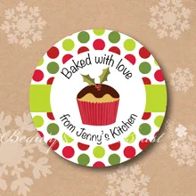 Персонализированные праздник Рождество Наклейки, Рождество теги, пользовательские подарок этикетки для Рождество, кекс Напероны, Рождество Аксессуары