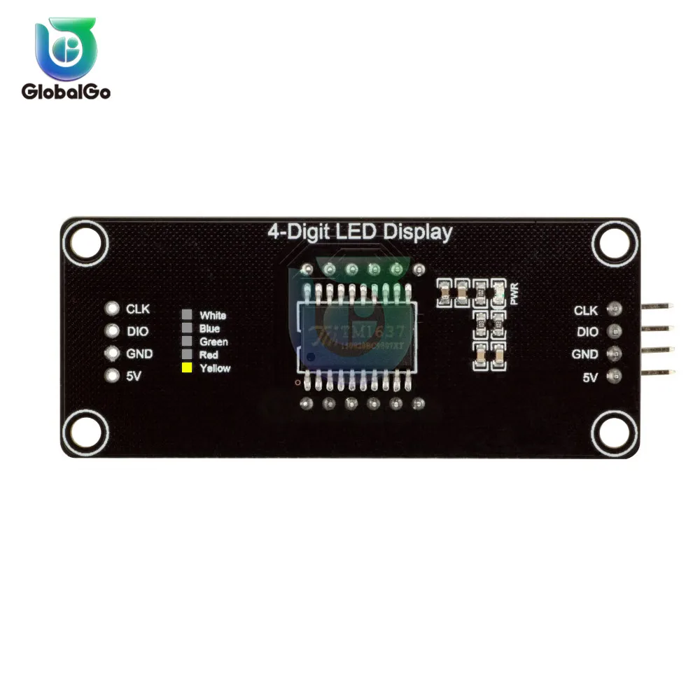 0,56 дюймов 4 битов светодиодный модуль цифрового монитора трубки для Arduino 7 сегментов часы Двухточечные модульные часы TM1637 электрические часы