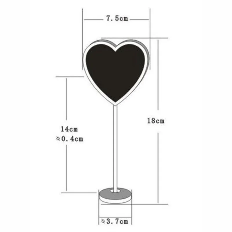 5 шт. Usefull мини деревянная в форме сердца Классная доска стенды доска для сообщений Свадебная вечеринка таблица номер карты декор