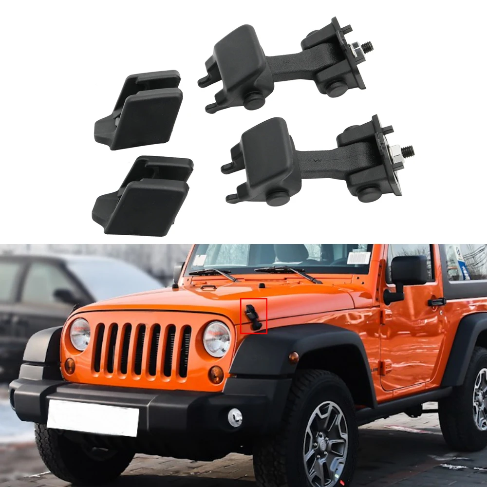 Замок капота блокировка крышки двигателя автомобиля для Jeep Wrangler TJ 97-06 Автомобильный Замок капота защелка крышки Wrangler аксессуары