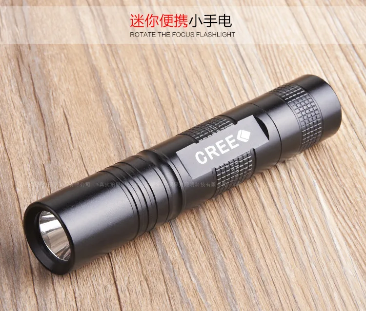Портативный мини фонарик CREE Q5 2000LM светодиодный карманный водонепроницаемый