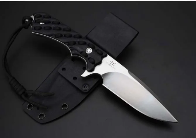 Shootey M4 туристический нож с фиксированным клинком, 7Cr17 лезвие G10 веревочной ручкой охотничий нож