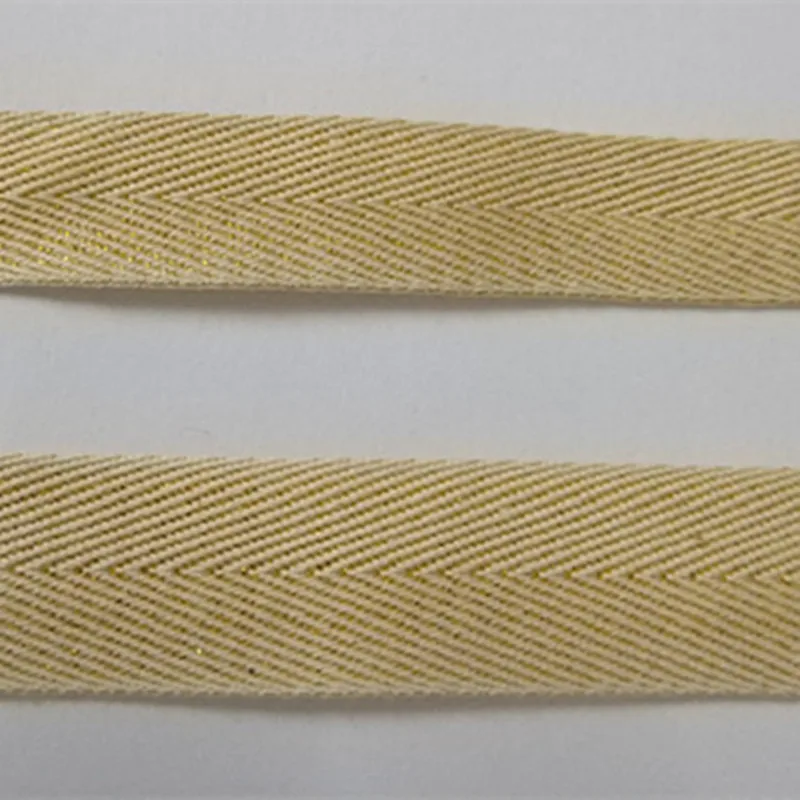 5yards Beige Twill Cotton Ribbon 10MM 15MM 20MM Width bing/Bias