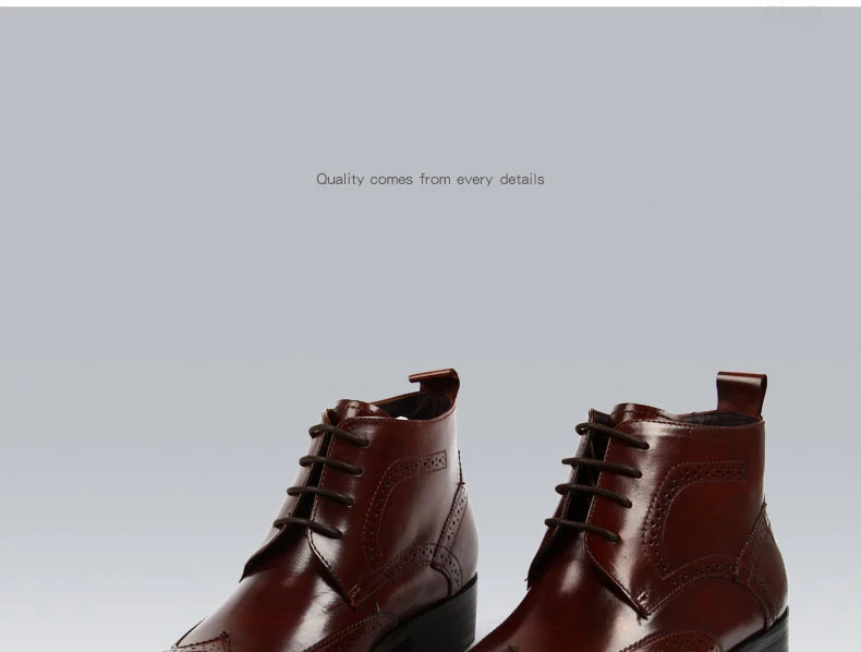 Генрих 2018 новые модные туфли из натуральной кожи Мужские ботинки ретро Повседневное Для мужчин ботильоны из коровьей кожи мужская кожаная
