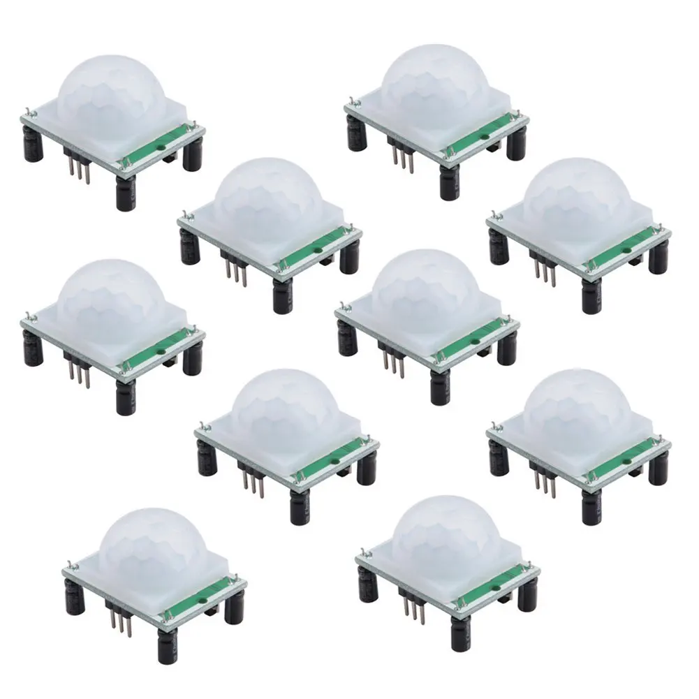 

10pcs SR501 HC-SR501 Adjust IR Pyroelectric Infrared PIR module Motion Sensor Detector Module