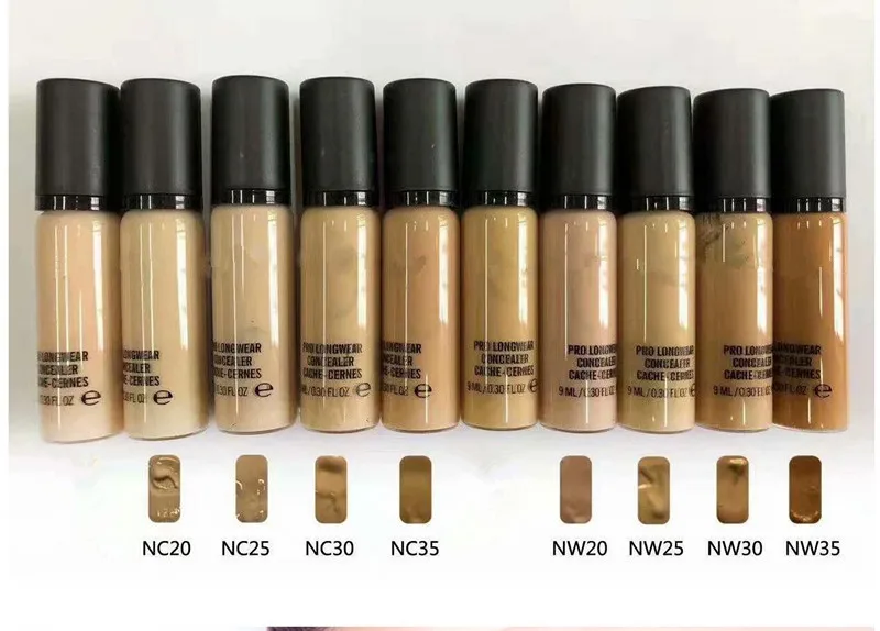 

2pcs!FULL COVER 10 COLORS PRO LONGWEAR CONCEALER CACHE-CERNES MAKEUP 9ML CREAM WATERPROOF&CONCEALER BRIGHTEN