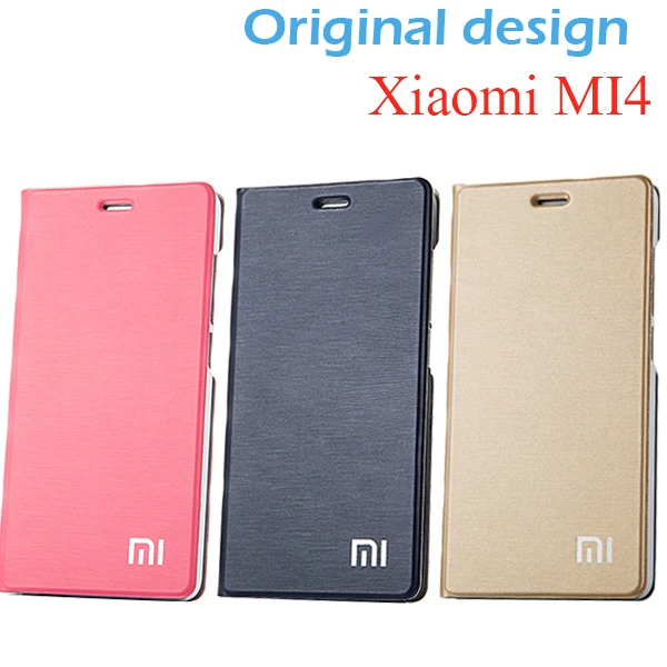 

Original size Xiaomi Mi4 Case Cover Stand 100% PU Leather Case for Xiaomi Mi4 M4 Cover Phone Case Flip Cover for Xiaomi Mi4 M4