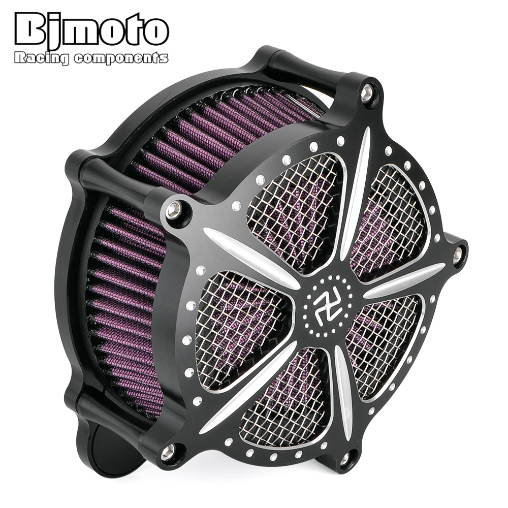 

BJMOTO Motorcycle Touring model Road King CNC Air Cleaner Intake Filter Kit For Harley Road Glide 2008-2016 Motocross Air Filter