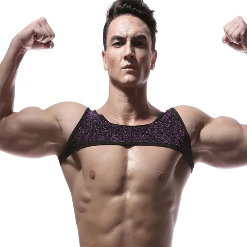 Men's Fitness Muscle Vest Super Sexy Tank Tops Fashion Night Stage