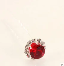9 Color Summer Style Wendding Bride Hair pins Clear Crystal Rhinestone Diamante Wedding Bridal Prom Hair Pins