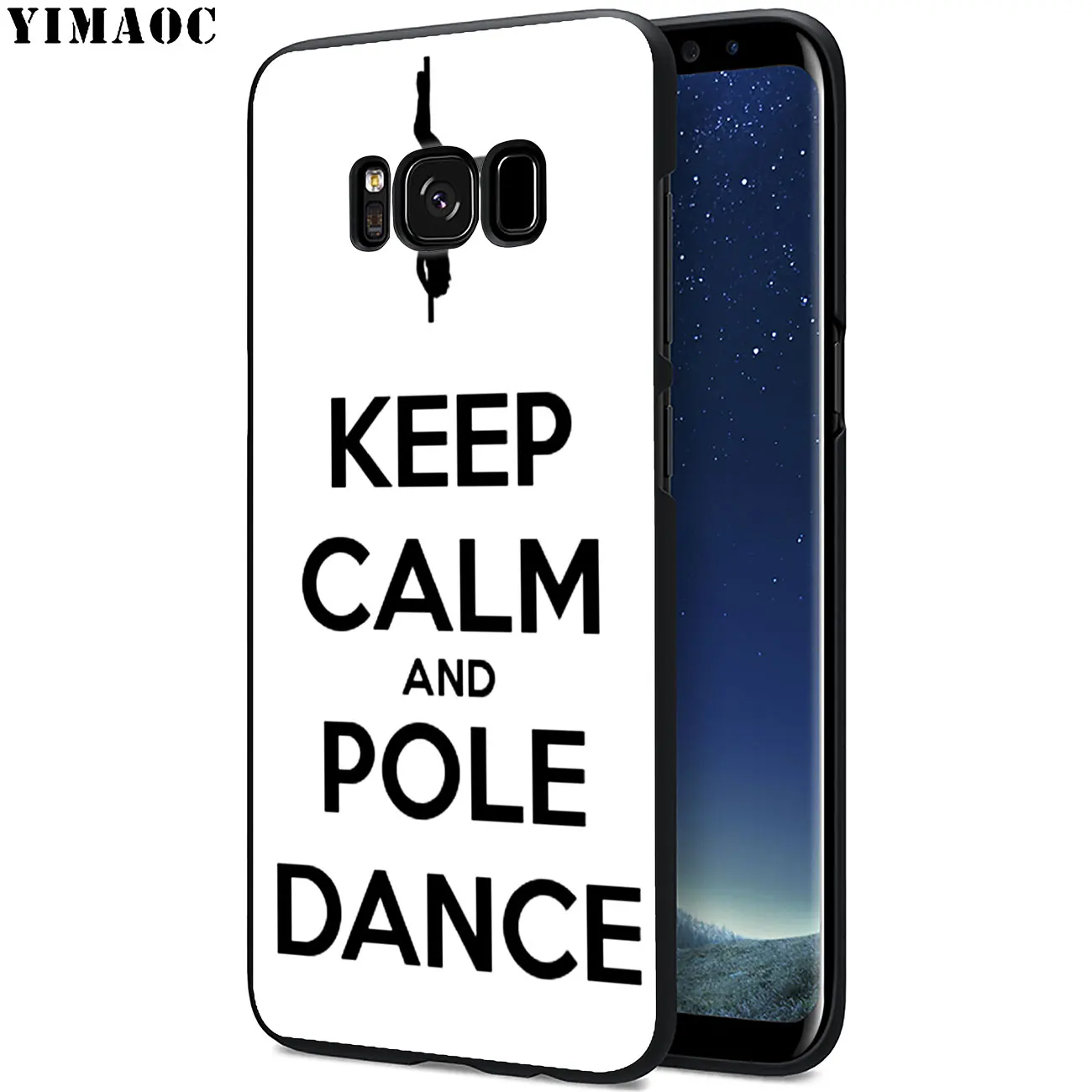 Мягкий силиконовый чехол для Samsung Galaxy S10 Plus S9 S8 S6 S7 Edge S10e с черным цветком|Бамперы| |