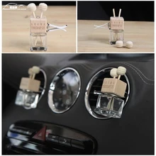 Автомобильные флаконы для духов, автомобильный Кондиционер, зажим для духов, пустая стеклянная бутылка, автомобильный освежитель воздуха, фитинги, женские Автомобильные украшения