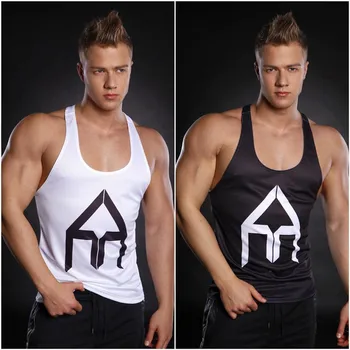 

2018 summer Mens Fitness Sports Sleeveless Shirt Running Vests Quick-drying Tops Tank Top Men Bodybuilding Clothing