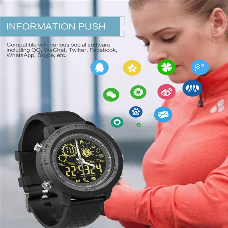 Stylish Men Women popular design Waterproof index Fitness smart watch for Android and iOS sports fitness pedometer smart watch