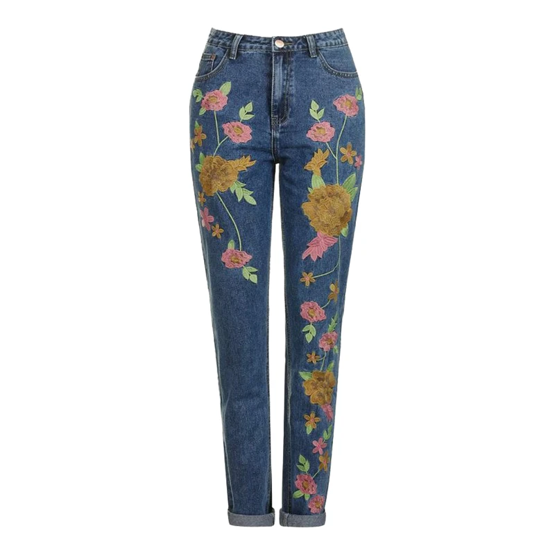 Imvation Джинсы женские вышитые длина карандаш мама джинсы бойфренд для женщин брендовые джинсы feminino Высокое качество джинсовые брюки