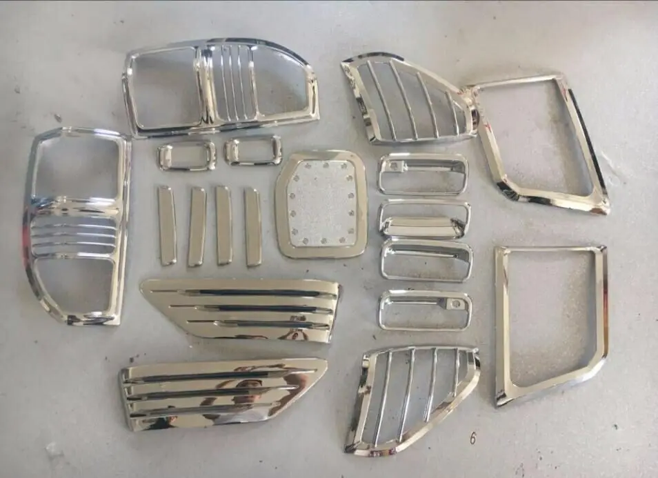 Complete Full Set of Exterior Chrome accessories with 3M Tape fits For