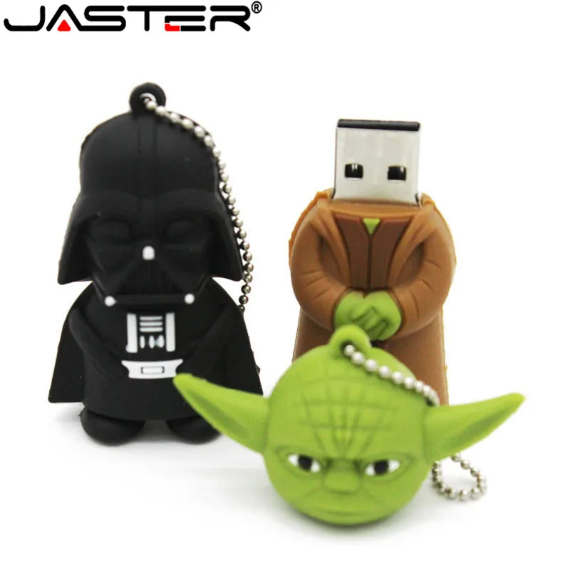 JASTER Star Wars Pendrive Series R2D2 BB 8 Robot USB флеш накопитель YODA darth vader ручки накопители 2 ГБ 16 32