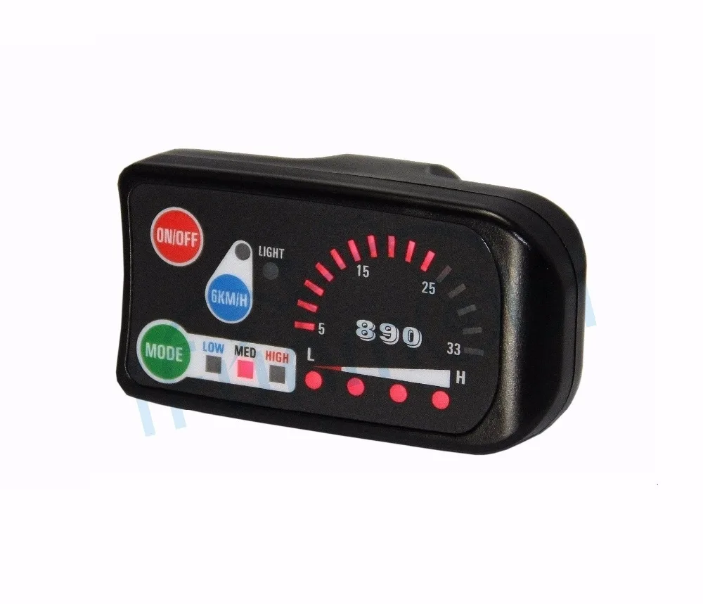 24V//36V e-Bike 3-speed PAS LED Control Panel//Display Meter-880 for Electric Bicycle DIY Conversion Parts