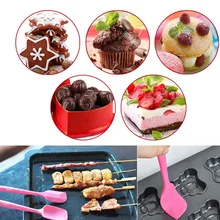 1 шт силиконовый инструмент для выпечки торт Масло Шпатель скребок для смешивания теста цвет случайный HY99 DC25