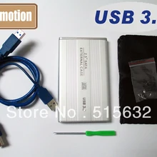 2," USB 3,0 HDD корпус жесткий диск SATA внешний корпус коробка серебро