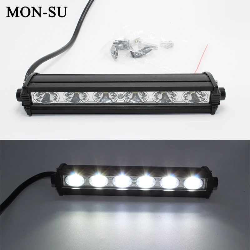 

MON-SU LED Light Bar Work Light 7inch 18W Car Work Lamp Bar LED Bar for Offroad Tractor Driving Headlight Lamp