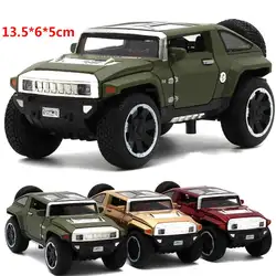 Военный сплав 1:32 Hummer сплав вытяжная модель автомобиля SUV детские карманные игрушки коллекция развивающие игрушки автомобиль детские