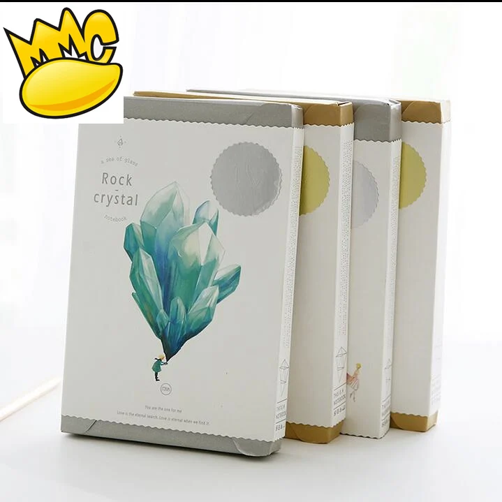 

Rock Crystal" Journal Diary Hard Cover Blank Planner Pocket School Study Notebook Agenda Notepad Travel