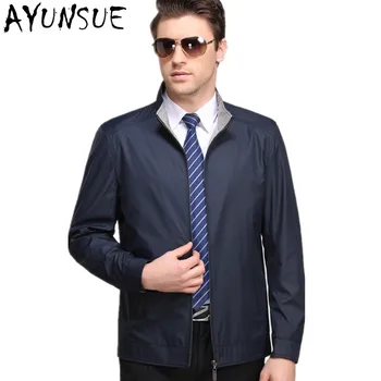 

AYUNSUE Casaco Casual Masculino Business Mens Spring Jacket Dark Blue Coat Mens Jackets High Quality Jaqueta Masculino FYY563