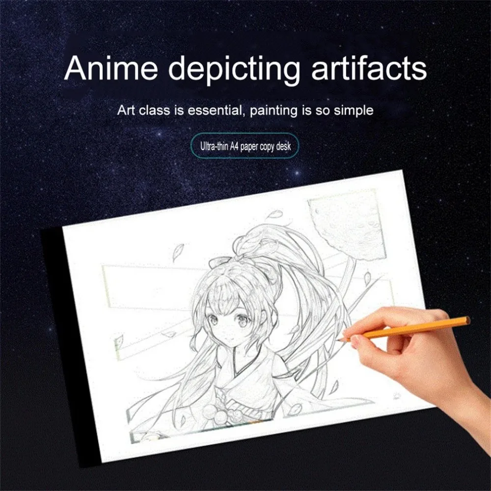 

A4 LED Art Stencil Drawing Board Touch Pads Copy Board Art Tracking 2D Animation Sketching Drawing Pad Digital Tablets