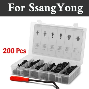 

Auto Clips Nail Assortment 200pcs Rivets Automotive Clips Rivets For Ssangyong Actyon Korando Kyron Musso Nomad Rexton Tivoli