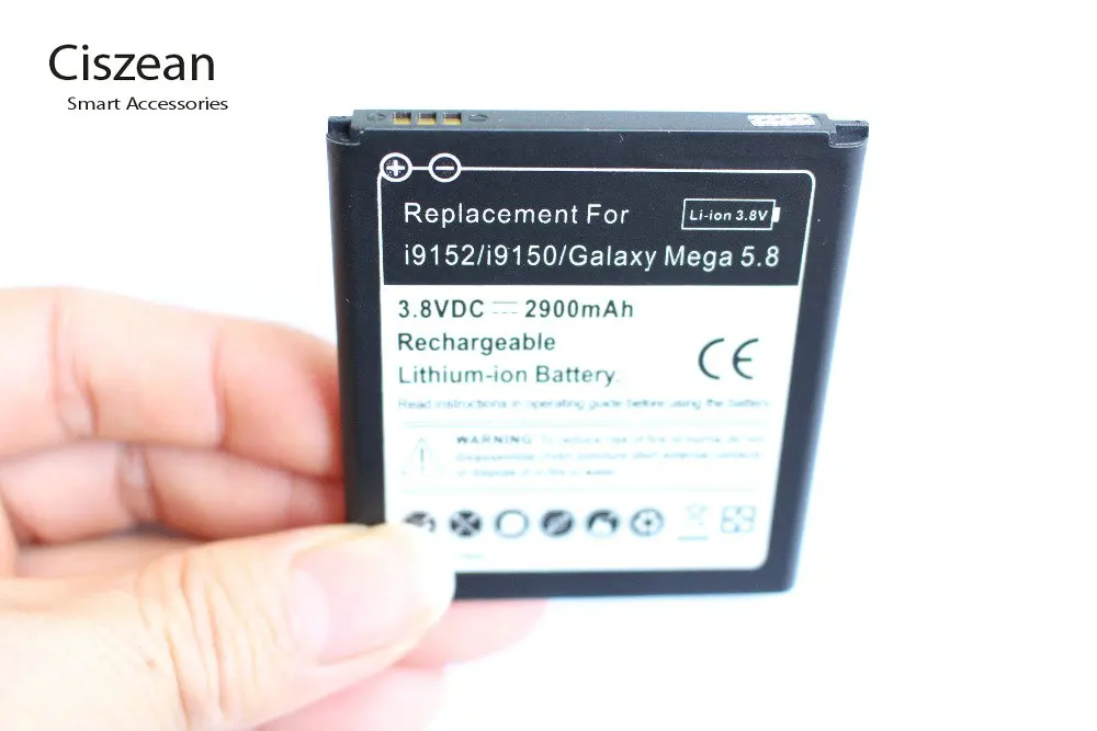 

1x 2900mAh B650AC Replacement Li-ion Battery For Samsung Galaxy Mega 5.8 I9150 I9152 I9508 I959 I9502 Bateria Batterij