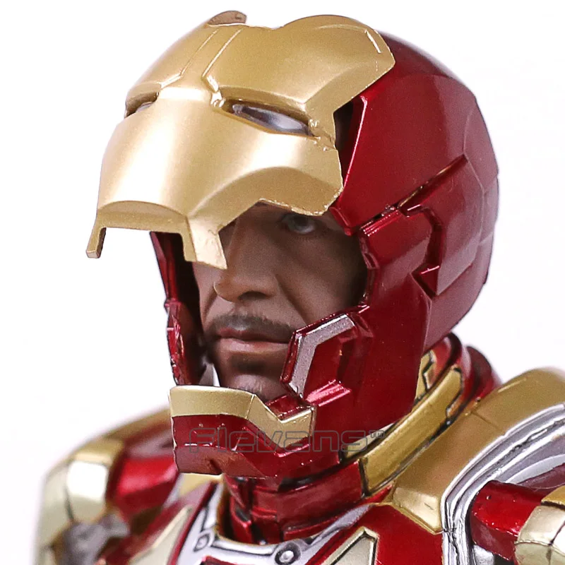 Hot Toys Iron Man Mark XLII MK 42 mit LED Licht 1//6 Scale PVC Figure Sammeln