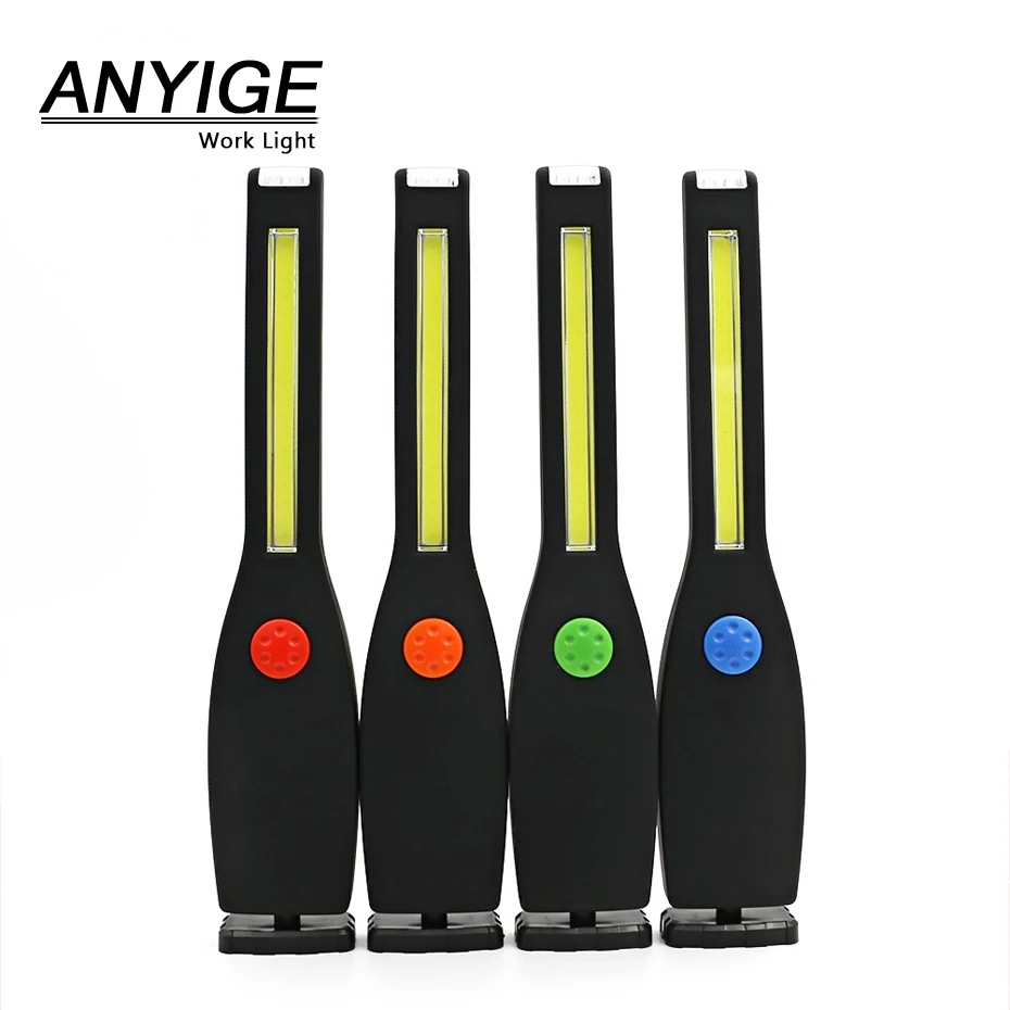 

ANYIGE Portable Flashlight COB LED Working Light AAA battery Torch Magnetic Lantern Outdoor Camping Car Repairing Lamp
