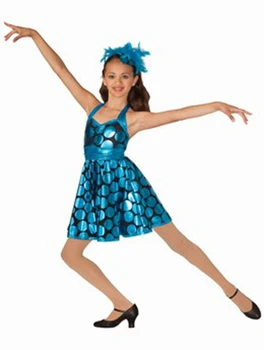 

2018 Real Ballet Dress For Children Ballet The New Foreign Trade Female Modern Dance Dress Skirt Bright Dots Theatrical Costume