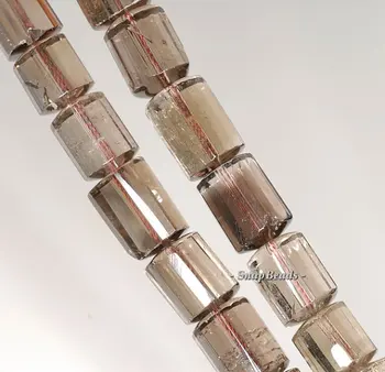 

15x11-12x11mm Smoky Quartz Gemstone Grade A Faceted Barrel Drum Loose Beads 7 inch Half Strand (90191406-B8-514)
