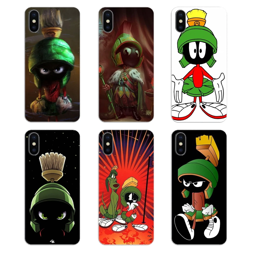Мягкие прозрачные чехлы для Samsung Galaxy A5 A6 A7 A8 A9 J4 J5 J7 J8 2017 2018 Plus Prime marvin martian Looney Tunes |