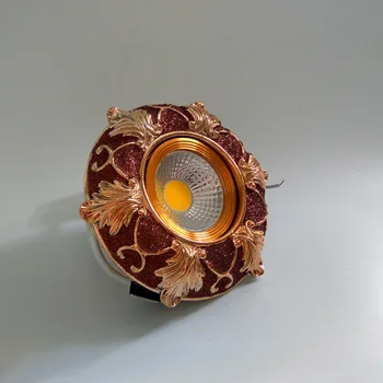 

[HQXING] 1pcs Modern ceiling light bedroom living room 5W COB European-style resin backdrop led ceiling aisle lighting