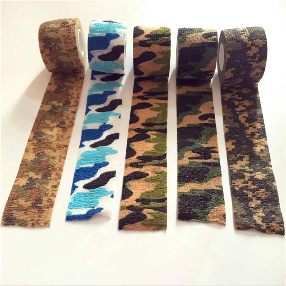 

Army Outdoor 4.5M Hunting Shooting Stealth Camouflage Stretch Adhesive Elastic Tape Bandage Wrap Travel Kits