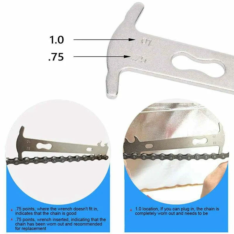 

Road Bicycle Chain Ruler with Chain Remover Mountain Bike Maintenance Tools Set SLC88